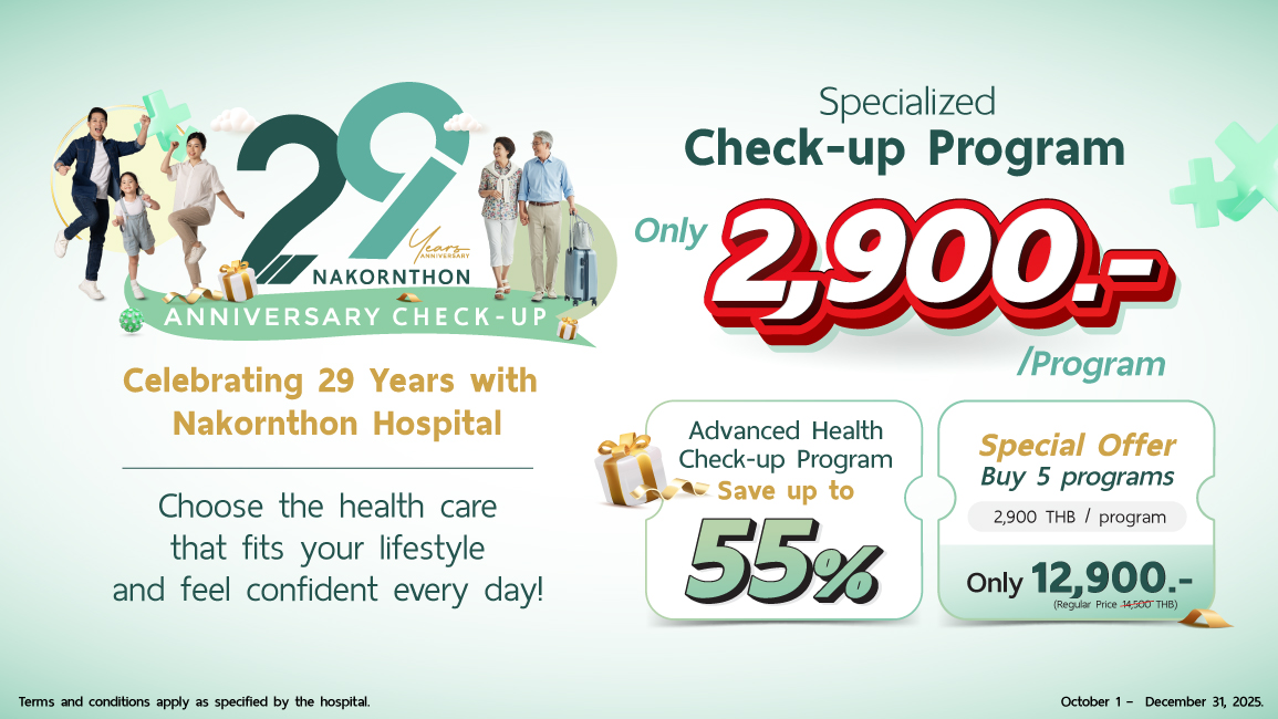 NKT  Anniversary Check-up, Celebrating 29 Years with Nakornthon Hospital